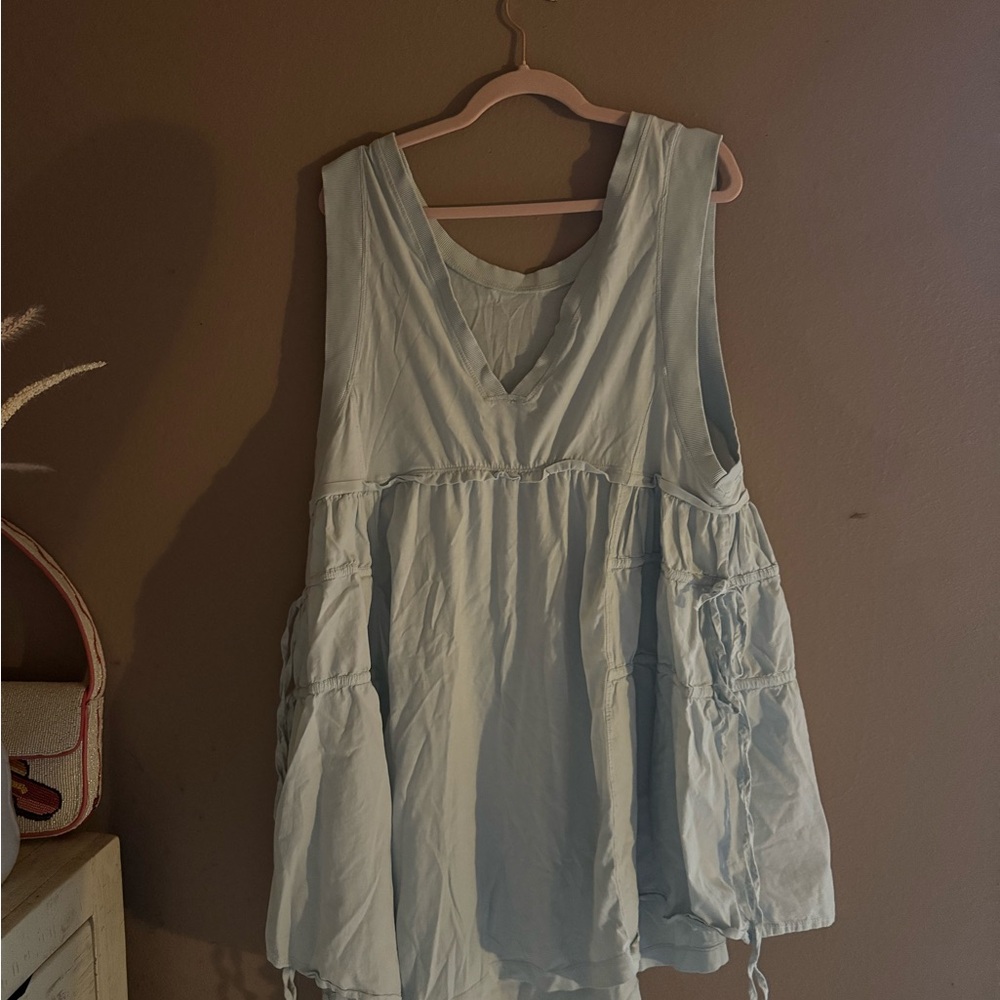 Anthropologie Sleeveless Light Blue Women's Dress